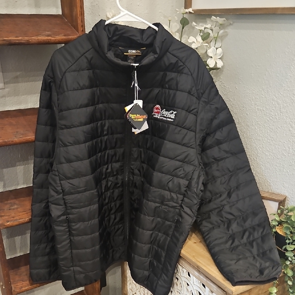 Coca-Cola Black Quilted Outerwear